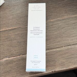 Drunk Elephant B-Hydra Intensive Hydration Serum — White & Light Blue Accents